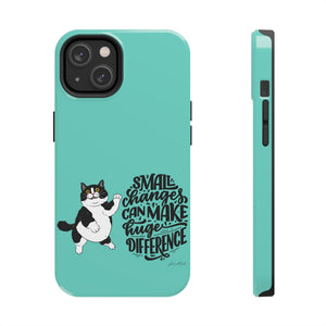 Motivational Cute Tuxedo Bicolor Black & White Artsy Cat Motivational Artsy iphone case
