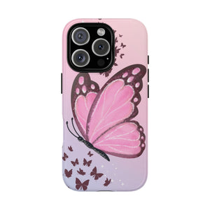 Cute Pinki Morpho Butterfly Inspired Artsy Phone Case