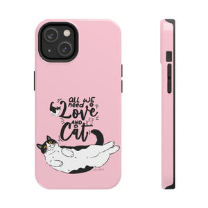 Cute Pawsitivity Kitty Tuxedo Bicolor Cat Motivational Artsy iphone case