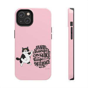 Kitty Pawsitive Motivational Tuxedo Cat Motivational Artsy iphone case