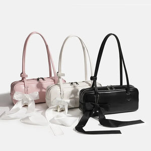 Belle Ribbon Charm Y2K Shoulder Bag
