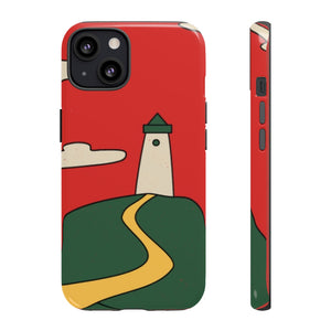 Colorful Rainbow Red & Green Natural Mountain Abstract Artsy Cute Phone Case