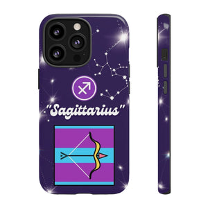 Astrology Zodiac Inspired Sagittarius Purple Artistic Phone Case