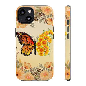 Cutest Monarch Butterfly Yellow Daisies Inspired Phone Case