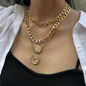 Elegante Layered Necklace layered necklaces gold chains