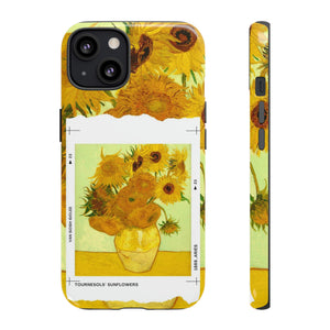 Sunflowers Van Gogh Inspired Retro Vintage Fine Art Paint iPhone Case