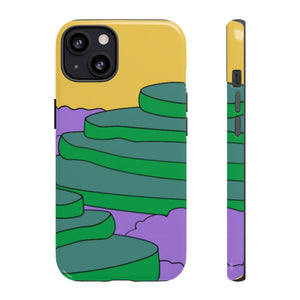 Andeneria Terraces Inspired Colorful Yellow Natural Abstract Artsy Phone Case