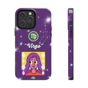 Astrology Zodiac Inspired Virgo Deep Dark Purple Artistic Phone Case