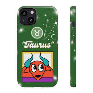Taurus Astrology Zodiac Inspired Alpine Olive Green Artsy Phone Case