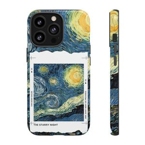 The Starry Night Vincent van Gogh Inspired Retro Vintage Fine Art Paint Moon iPhone Case