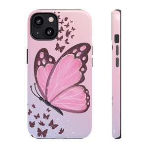 Cute Pinki Morpho Butterfly Inspired Artsy Phone Case
