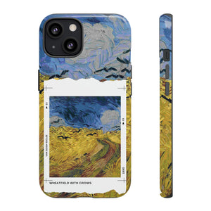 Wheatfield with Crows Van Gogh Inspired Retro Vintage Fine Art Paint iPhone Case