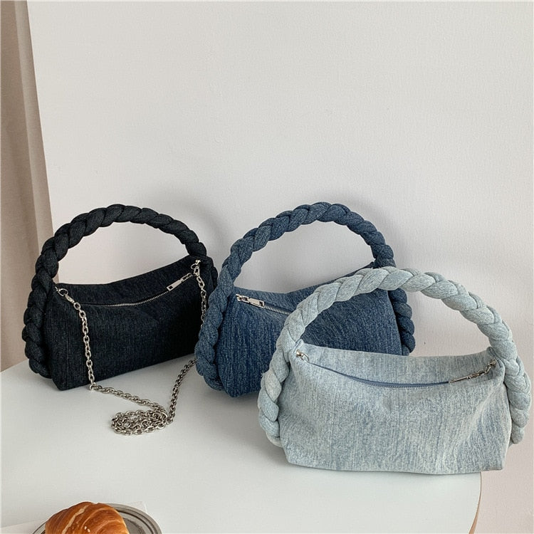 Buy Patchwork Blue Jean Pouch, Small Denim Purse, Travel Organiser With  Zip, Toiletry Small Bag, Eco Friendly Pencil Case Online in India - Etsy