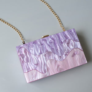 Lavender Evening Bag – Elevate your style with the Evita Lilac Light Purple Clutch, a perfect accessory for special occasions