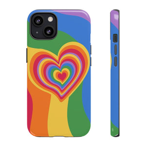 Alice Rainbow Heart Retro Inspiring Artsy iPhone Case