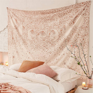 Pink Starry Sky boho hippie style Wall Hanging Tapestry home decoration