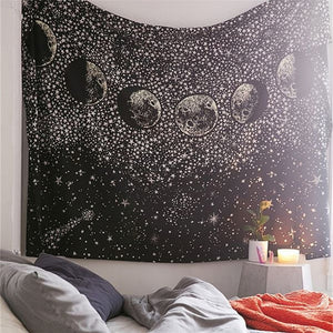 Night Starry Sky Boho Wall Hanging Tapestry