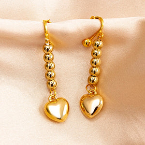 hunter x hunter hisoka morow gold ornamental hearts cosplay earrings-hirmz